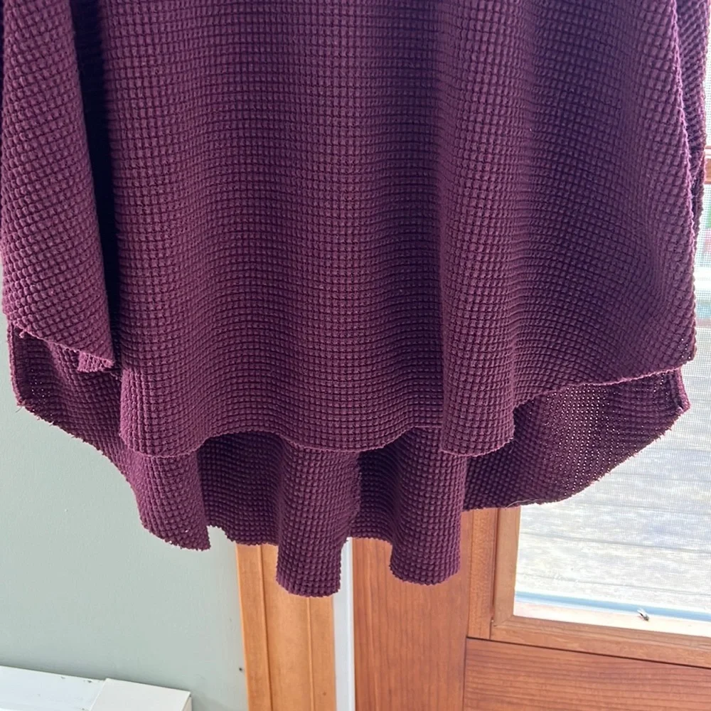 Free People waffle knit top, size XS